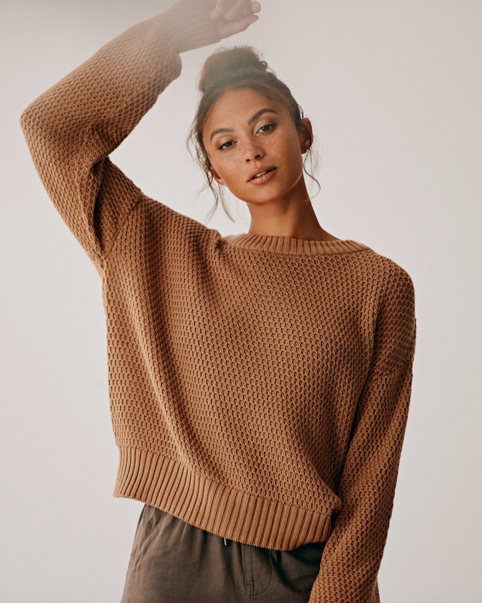 Women's crop top sweaters